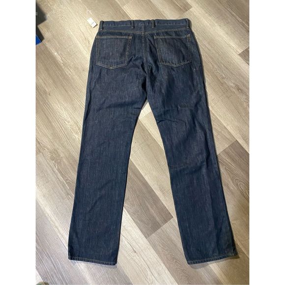 Gap NWT Straight Rinse Straight Leg Dark Blue Jeans Men’s Size 36 x 36, MSRP $60 - Picture 4 of 8